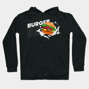 Burger typography design Hoodie